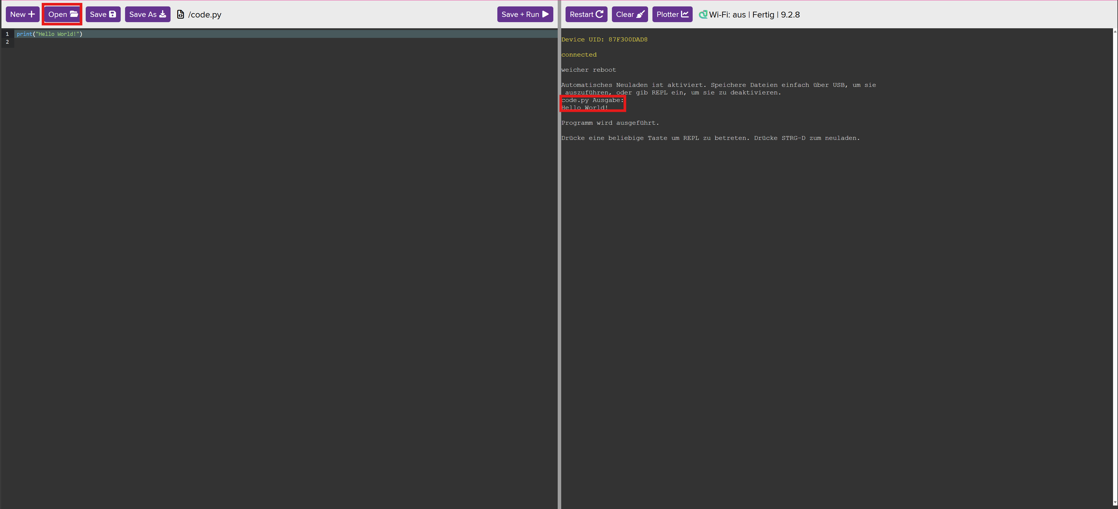 CircuitPython Web Editor